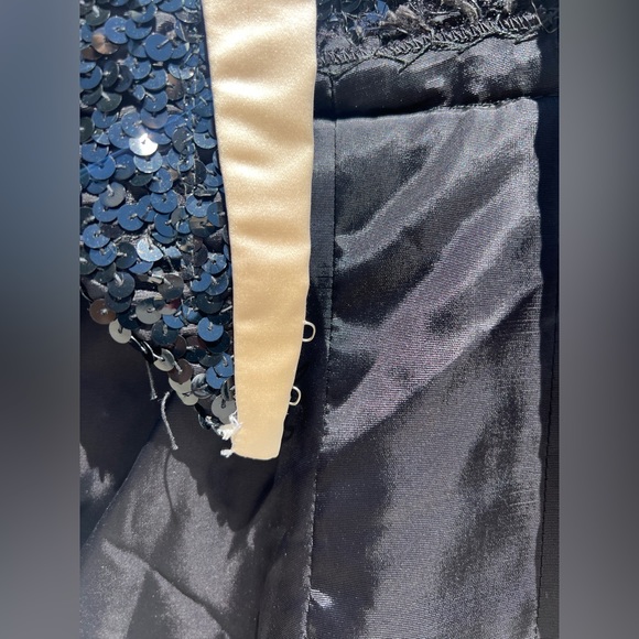 VTG Black Sequin Ringleader Jacket - Picture 7 of 13